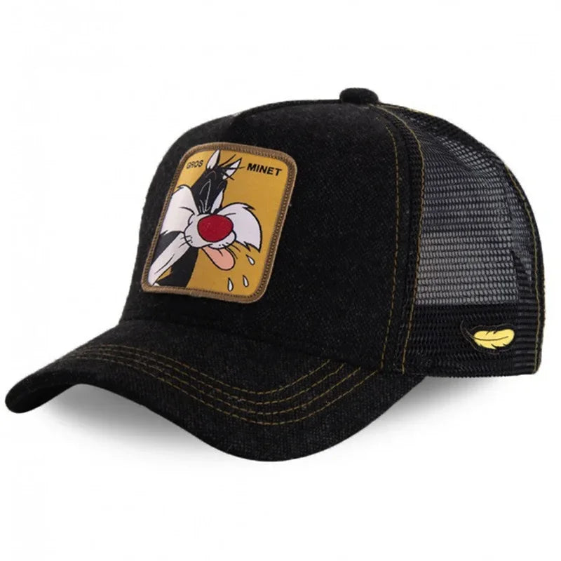 Cute Anime Pattern Baseball Cap Embroidered Baseball Hat Adjustable Hip Hop Outdoor Sun Protection Hat Gifts