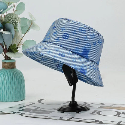 Women Harajuku White Summer Bucket Hat
