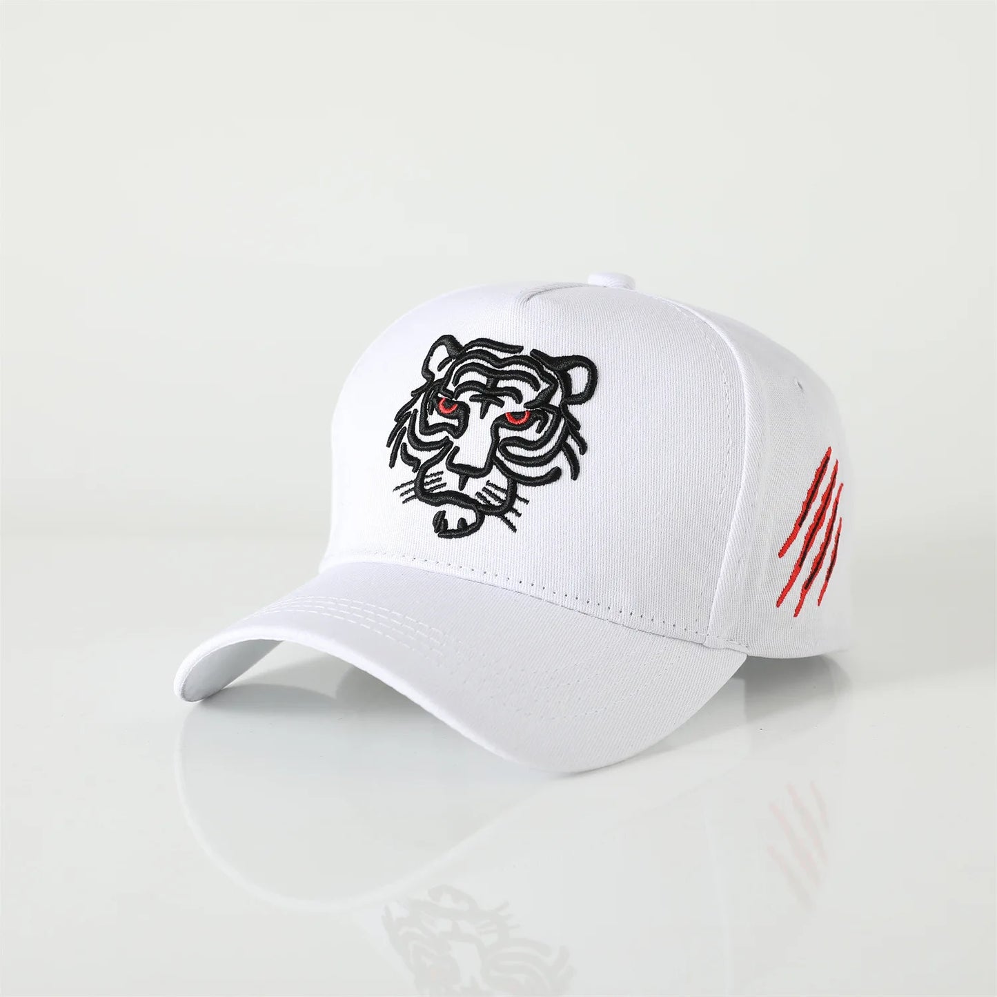 Unisex Cotton Tiger Embroidery Baseball Cap Men Women