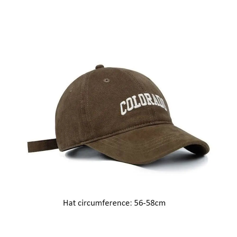 New Embroidered Letter Baseball Hat Sun Protection Adjustable