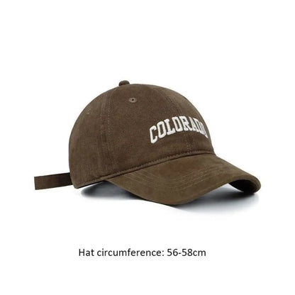 New Embroidered Letter Baseball Hat Sun Protection Adjustable