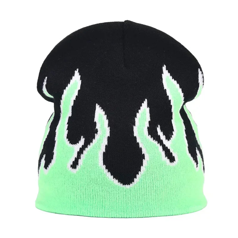 Y2K Letter Knitted Winter Autumn Beanie Cap Men Women