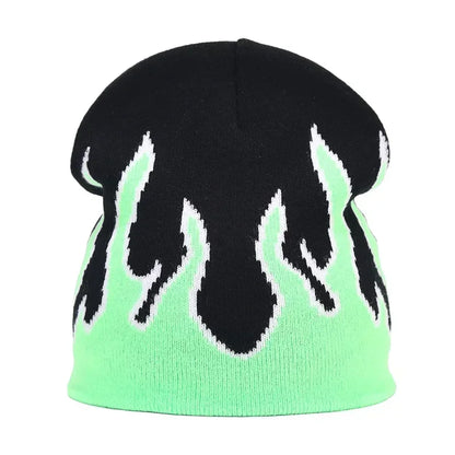 Y2K Letter Knitted Winter Autumn Beanie Cap Men Women