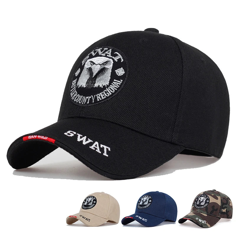 Fashion Swat Eagle Embroidery Hip-Hop Hats