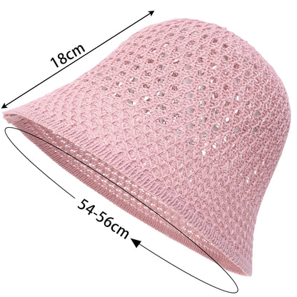 Summer Knitted Breathable Sun Protection And Sunshade Hat