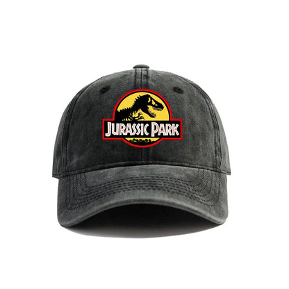 Jurassic Park Baseball Cap Distressed Hats Cap Dinosaur Men