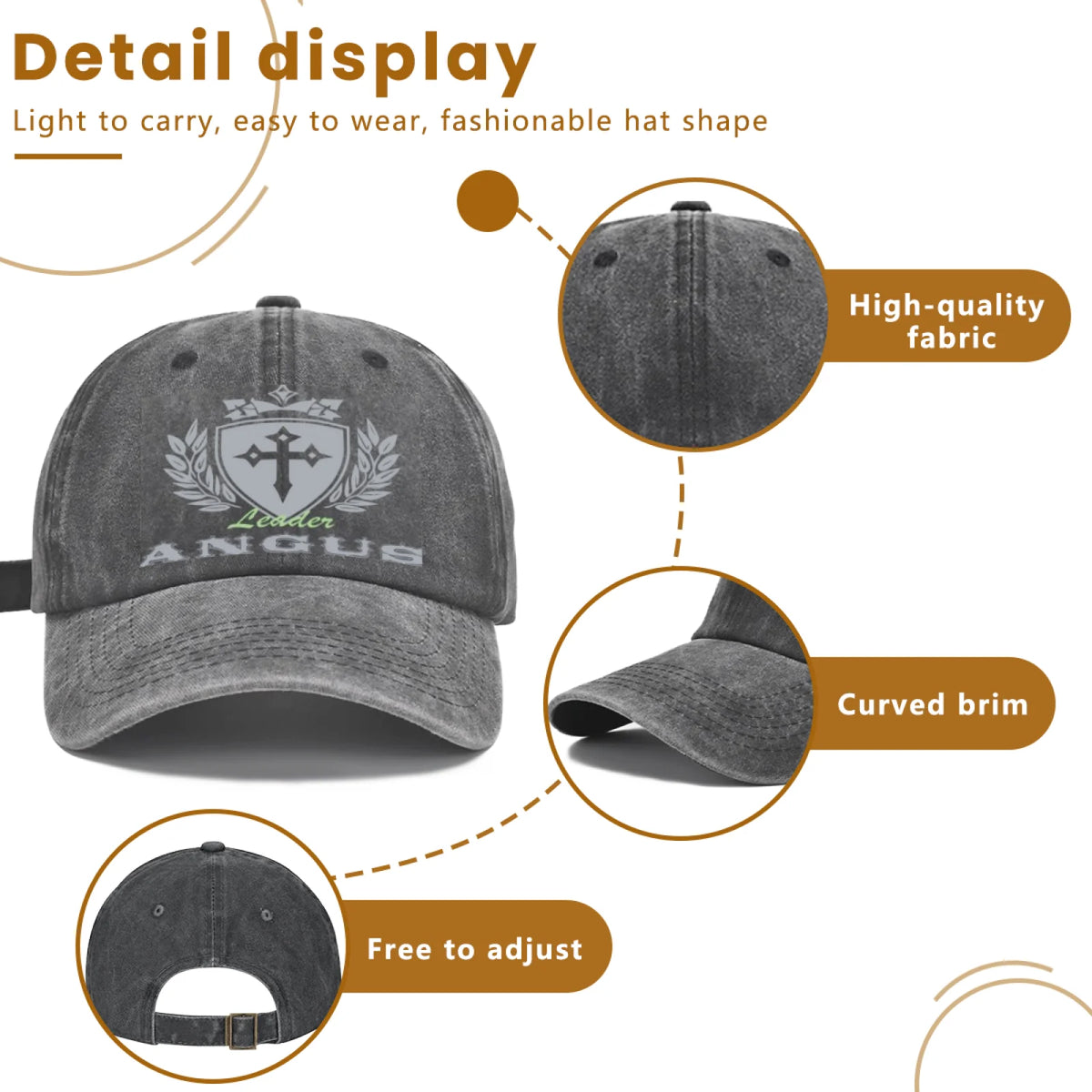 Vintage Washed Baseball Cap Unisex Distressed Snapback Hat Grey Cross Shield Embroidered Adjustable Dad Hat Streetwear