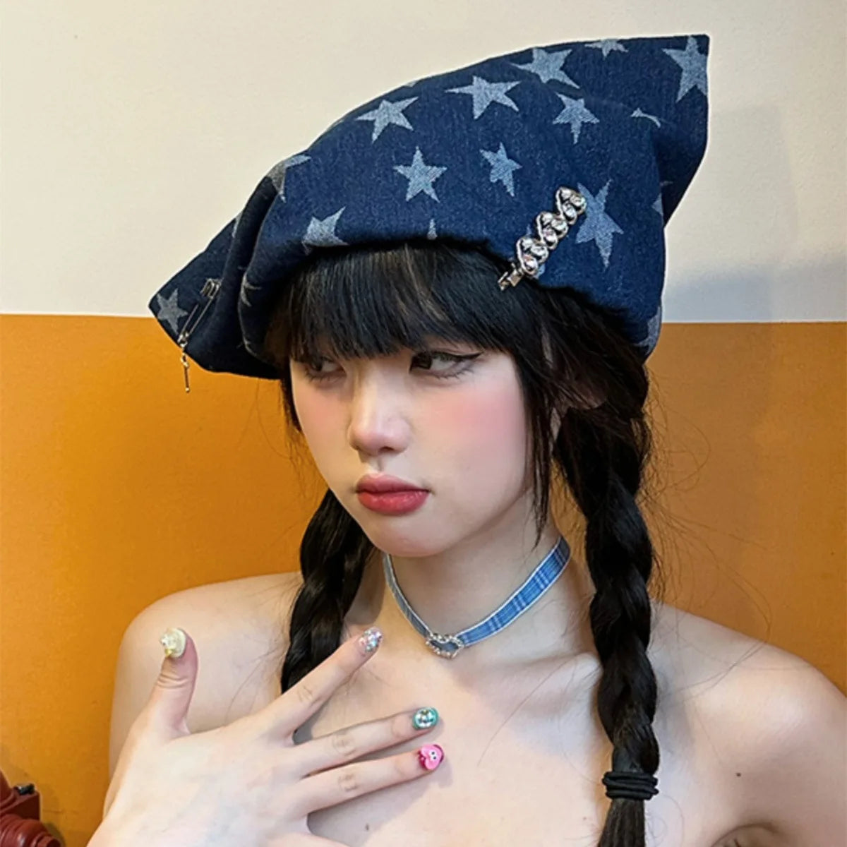 Women's Vintage Hats Sweet Cool Style Girl Horned Cowboy Hat