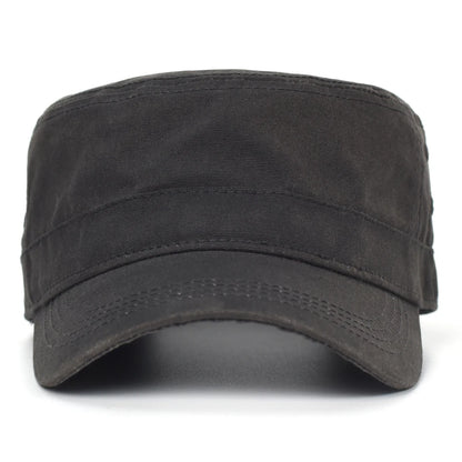 Waxed Canvas Cotton Military Caps Men Waterproof Cadet Army Cap Unique Design