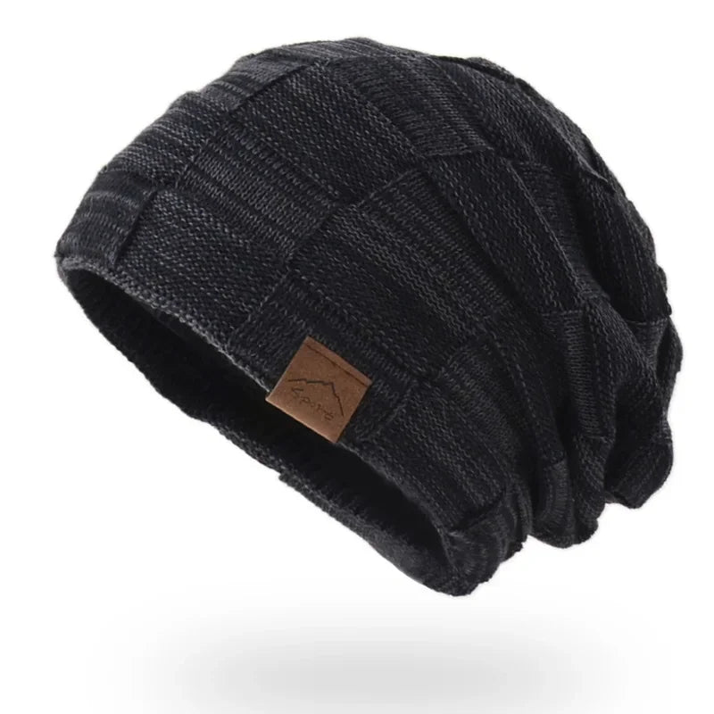 Winter Hat Warm Plus Size Outdoor Knitted Male Female Wool Bobble Hat