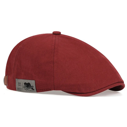 Men Side Letter Sticker Newsboy Caps British Painters Hats
