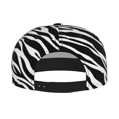 Zebra Print Snapback Hat for Men Women