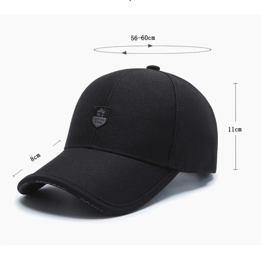 Retro Cotton Baseball Cap Adjustable Classic Peaked Cap