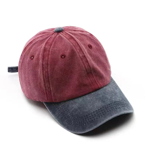Washed Denim Snapback Hat DIY Embroidery Print Baseball Cap