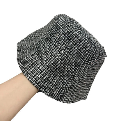 Glittered Fisherman Hat Women's Duckbill Hat Beret Hat