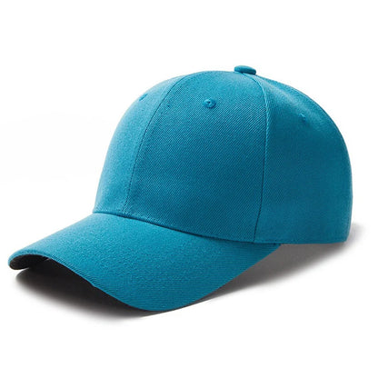 Adjustable Polyester Baseball Cap Unisex Solid Color Dad Hat