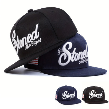 Unisex Stoned Letter Embroidery Hip-Hop Hats