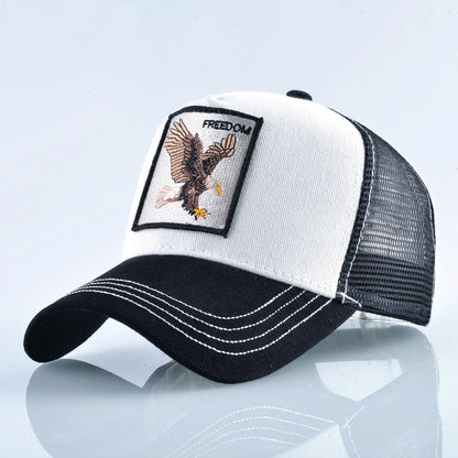 Fashion  With Embroidery Goat Patch Four Seasons Baseball Cap For Men Women