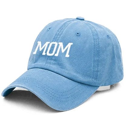 DAD MOM Embroidery Pure Cotton Baseball Cap Fashion Sport Golf Caps Sun Hat