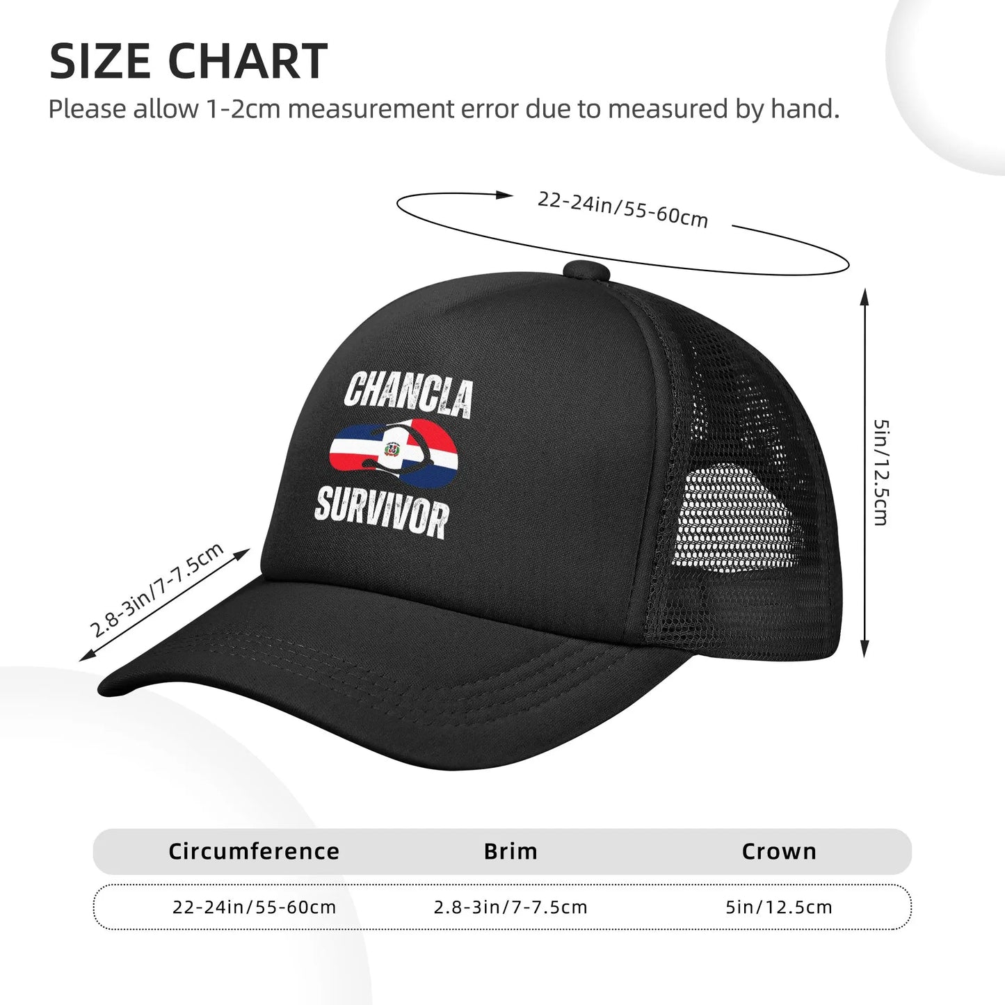 Dominican Republic Flag Hispanic Heritage Mesh Baseball Cap Men