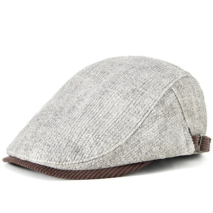 High Quality Cotton Flat Ivy Hats Male Casual Gatsby Hat Dad Cabbie Cap