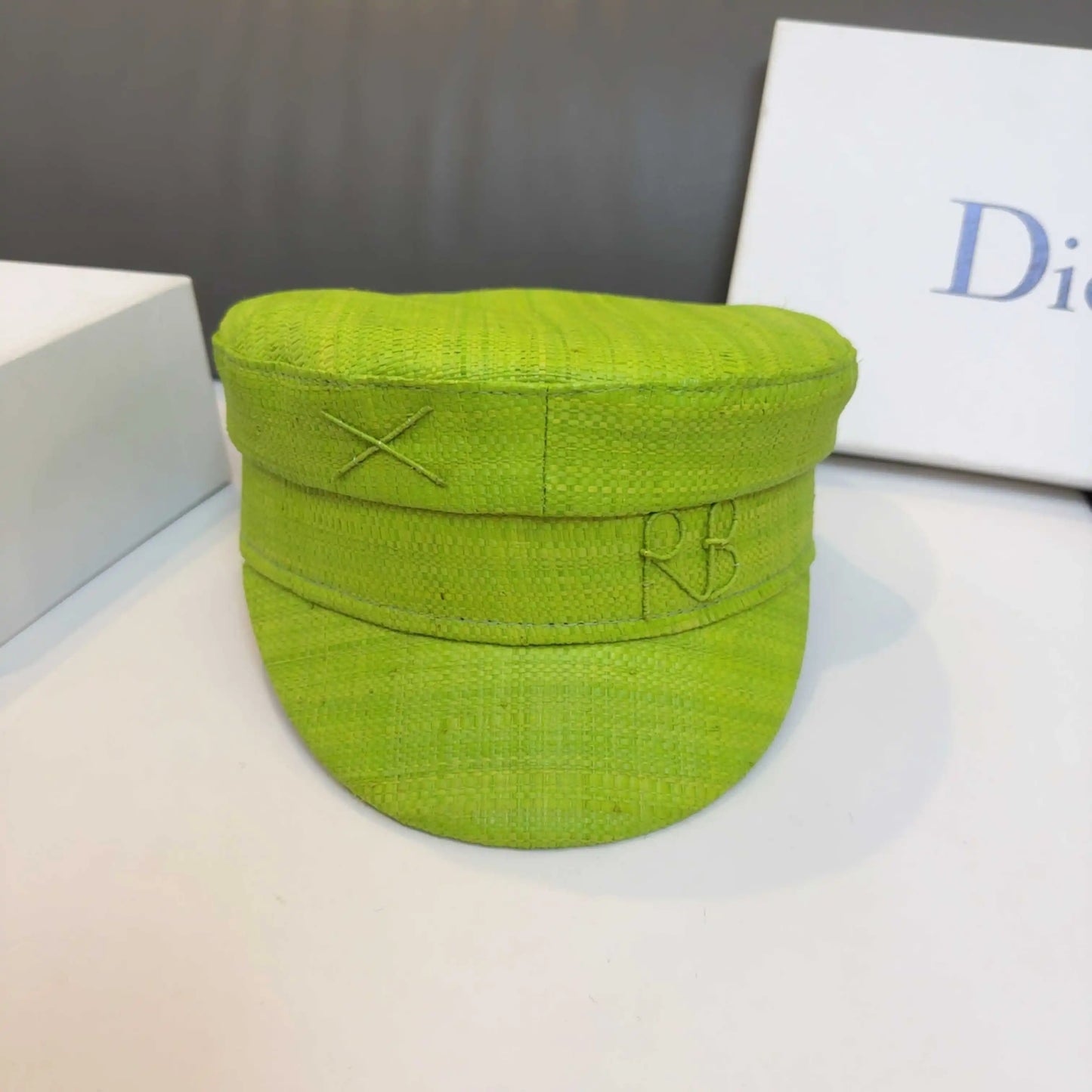 Cap Newsboy Caps Women Raffia Straw Flat Top Caps