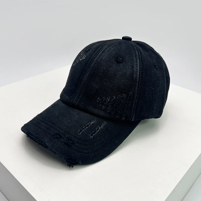 New Men Women Gradient American Vintage Broken Baseball Hats