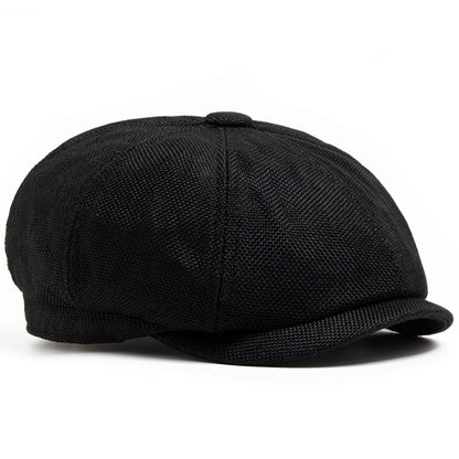 New Vintage Newsboy Caps Summer Linen Beret Men Women