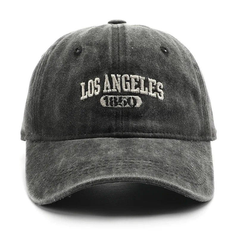 Personality Female Wash Do Old Letter Embroidery Los Angeles 1850 Cap Outdoor Male Sports Baseball Cap