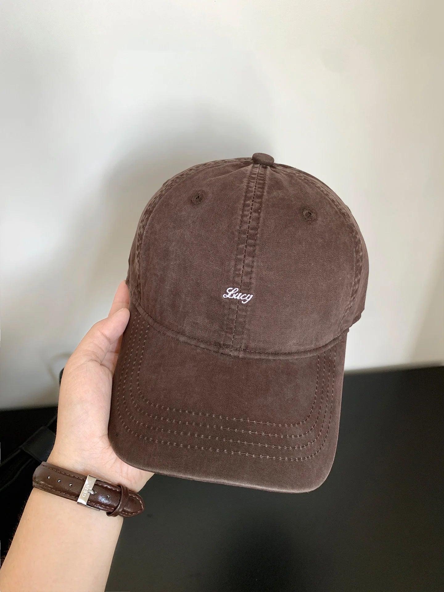 Retro Cotton Baseball Caps Spring Summer Letter Embroidery Sun Hats For Men & Women