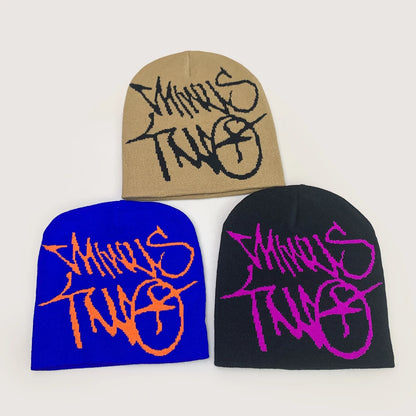 Niche American Street Jacquard Letters Knitted Hats New Men Women