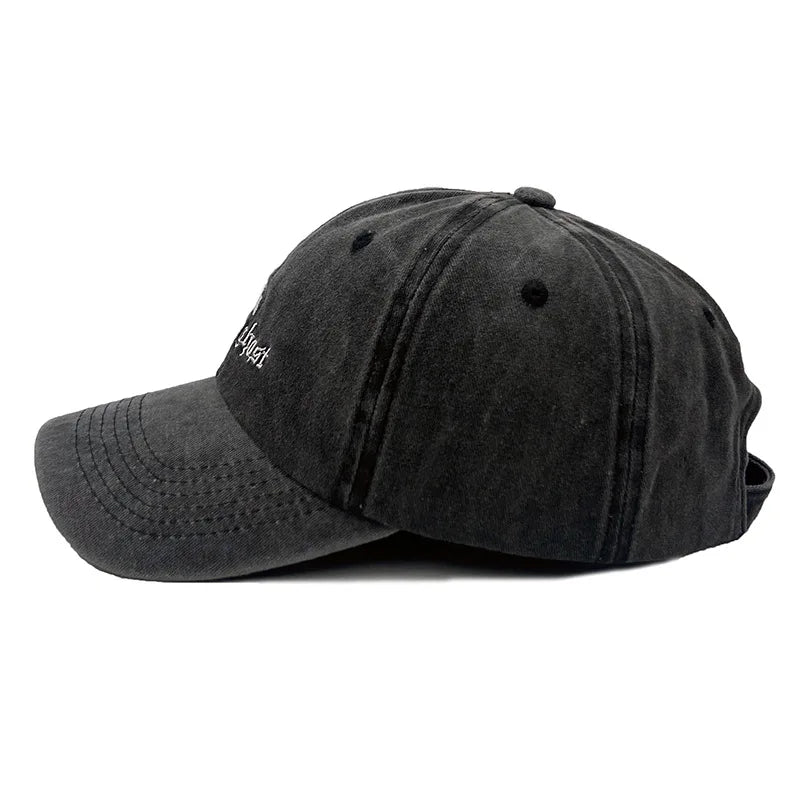 Summer Autumn Future Embroidery Ghost Hip Hop Sunshade Baseball Cap