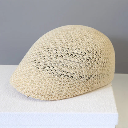 Hollowed Out Casual Duckbill Retro Artist Hat