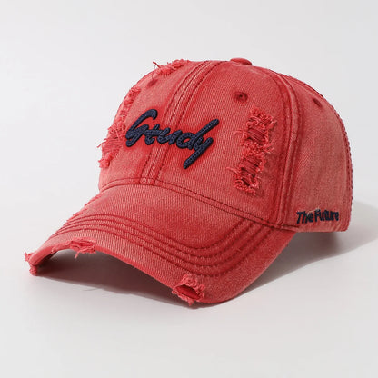 Vintage Korean Distressed Baseball Cap