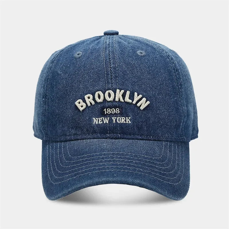 Four Seasons Denim Letter Casquette Baseball Cap