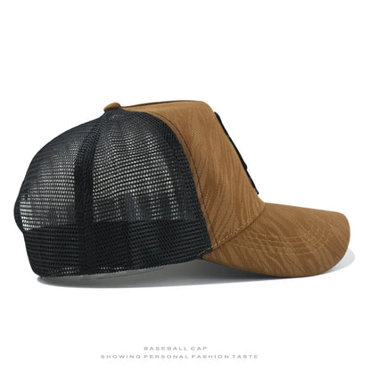 Breathable  Baseball Cap With Eagle Embroidery, Personalized Design, Unisex, Suitable For Daily Casual Outdoor Use, Sunshade Mesh Cap