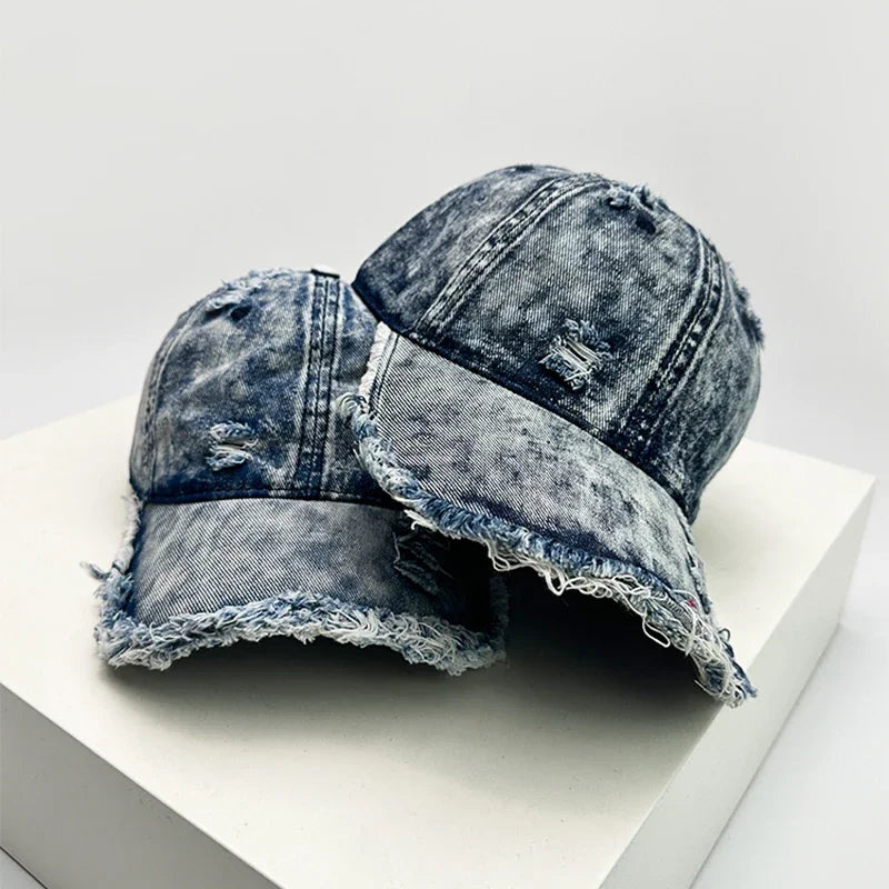 New Unisex American Vintage Broken Style Gradient Baseball Hats
