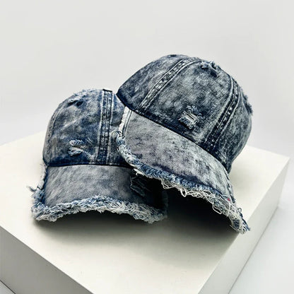 New Unisex American Vintage Broken Style Gradient Baseball Hats