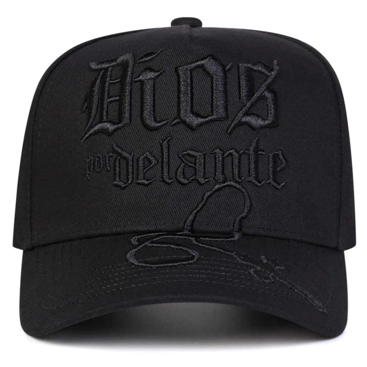 Unisex DIOS POR DELANTE Letter Embroidery Baseball Caps Outdoor Adjustable Casual Hats Sunscreen Hat Sports Cap
