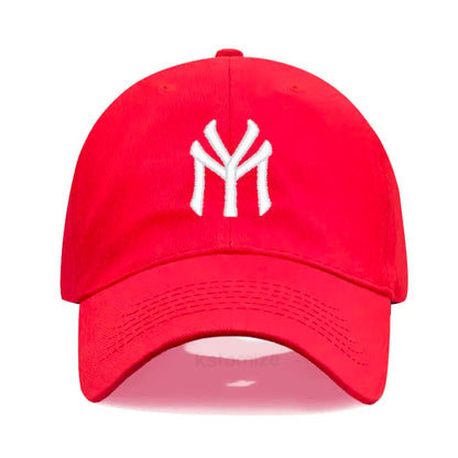 Letter MY Embroidery Baseball Cap Women Men Adjustable