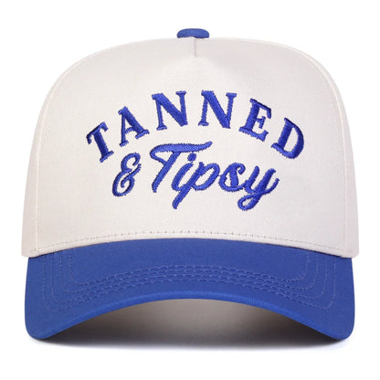 Unisex Tanned Tipsy Letter Embroidery Baseball Caps Spring Autumn