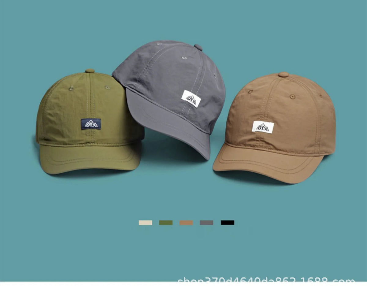 Retro Short-Brimmed Hat men's Summer Quick-Drying Outdoor Sports Parasol Thin Short-Brimmed Baseball Cap