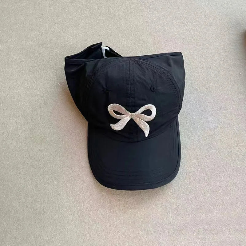 Kids Summer Hat Breathable Mesh Baseball Cap Adjustable Ponytail Sun Hat For Baby