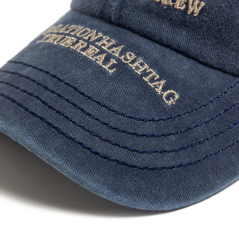 Fashion Women's Baseball Cap Embroidered Cotton Soft Top Men's Caps