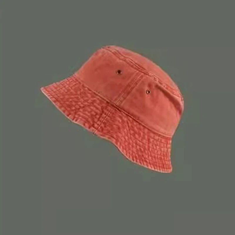 Bucket Hat Retro Washed Denim Fisherman Hat