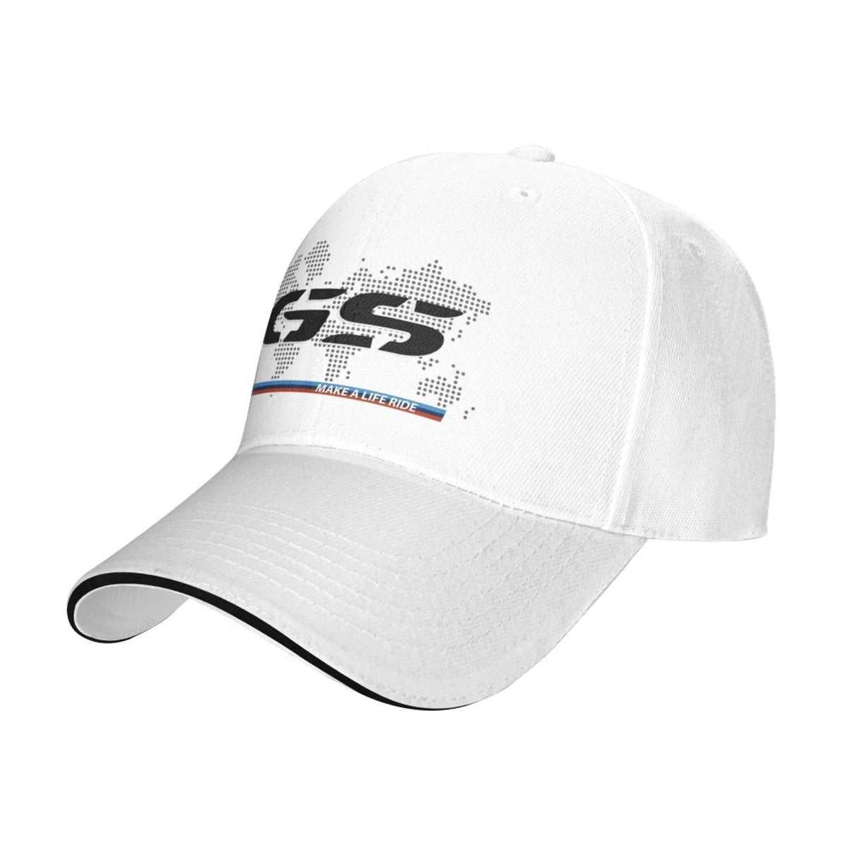 GS World Map Motorcycle Trucker Hat Adult Fashion Hats Sun Caps