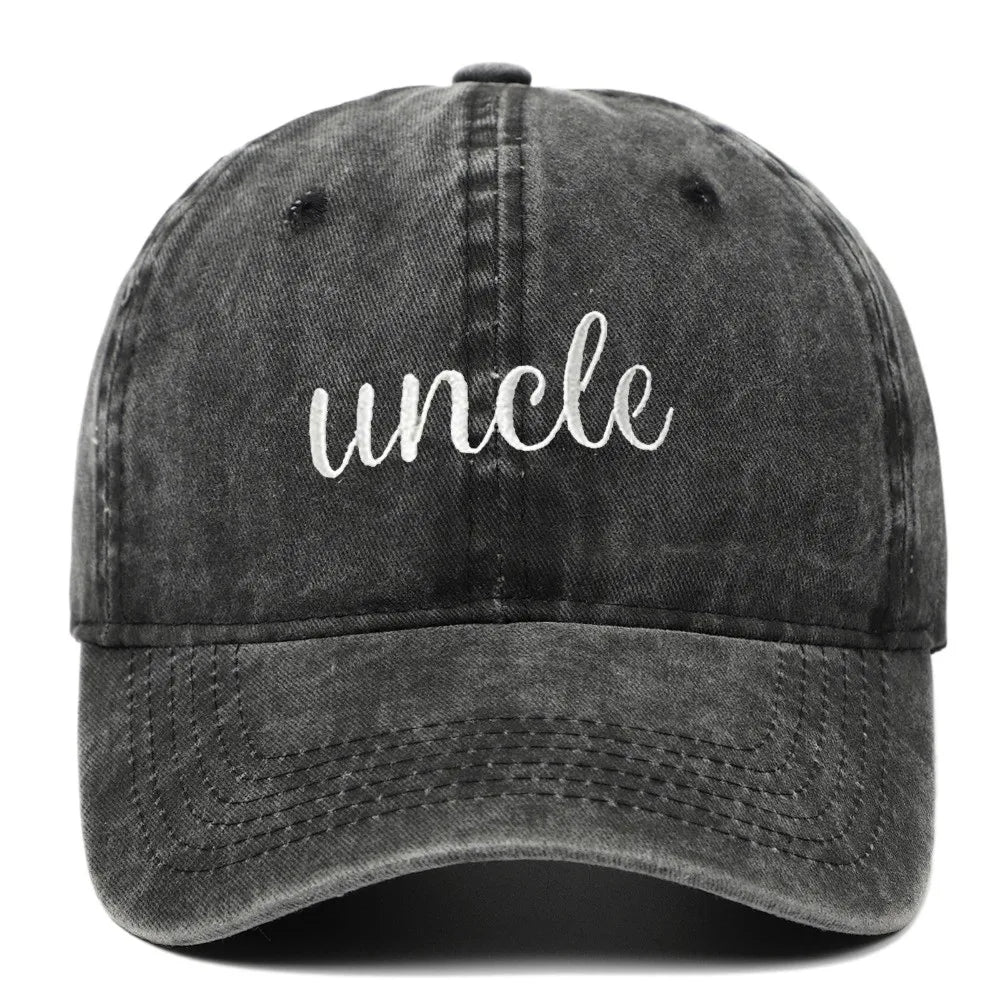 Fashion Washed Cotton Uncle Auntie Matching Caps
