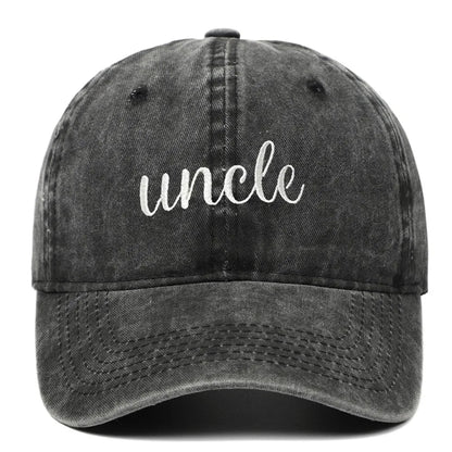 Fashion Washed Cotton Uncle Auntie Matching Caps