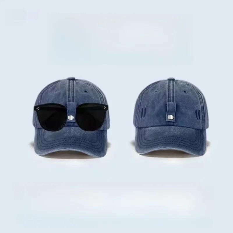 Unisex Summer Baseball Caps With Glasses Aviator Hat