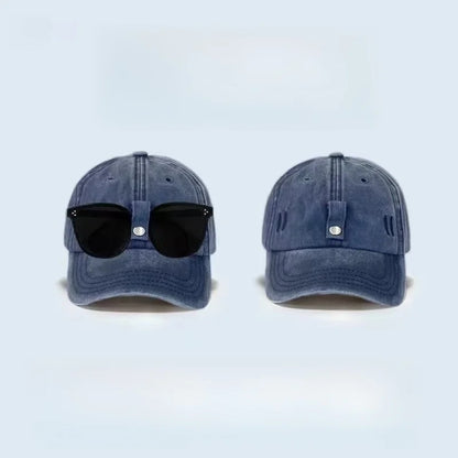 Unisex Summer Baseball Caps With Glasses Aviator Hat